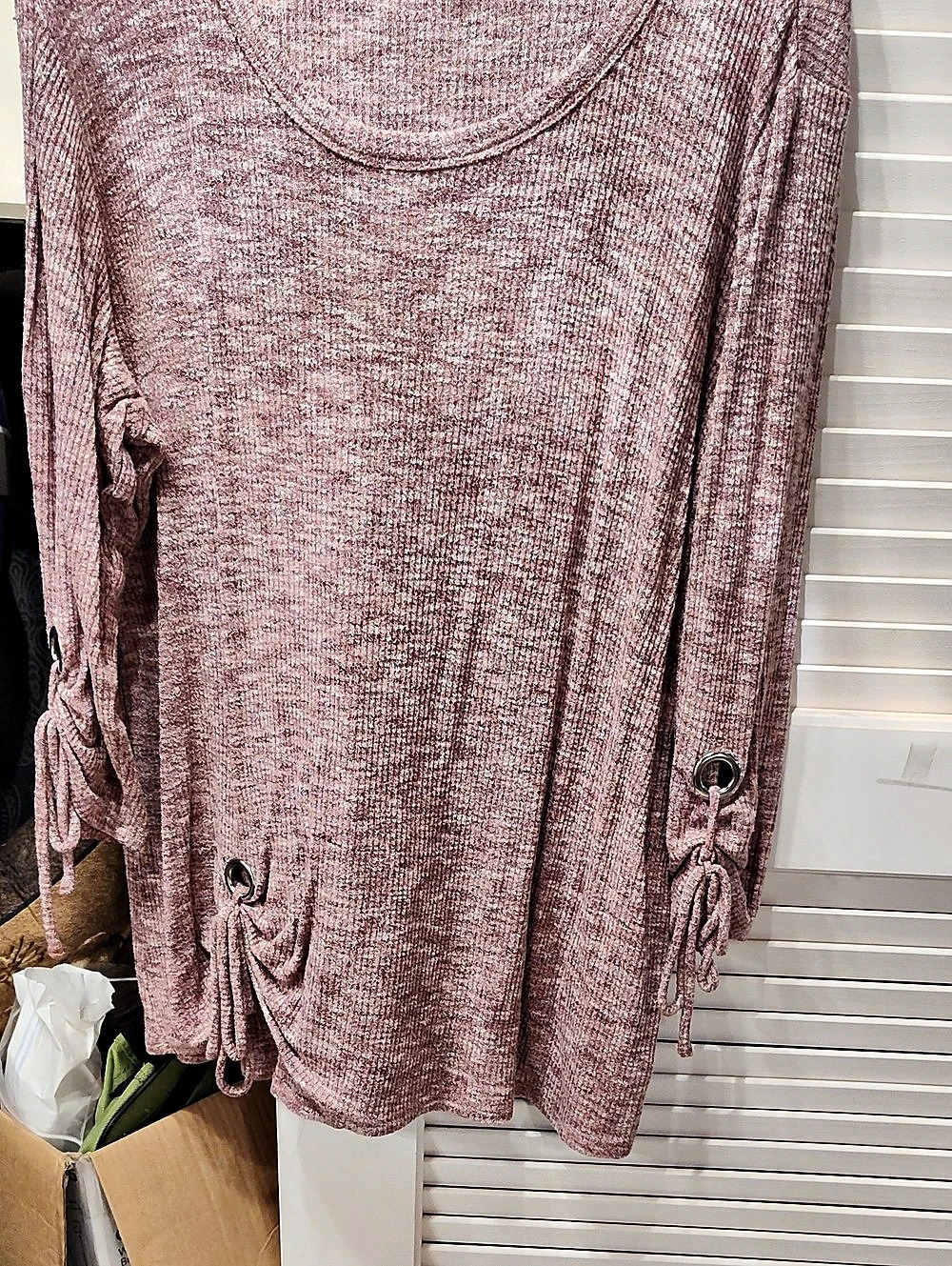 Signature Studio Long Sleeve Tunic Pink Size 1X
